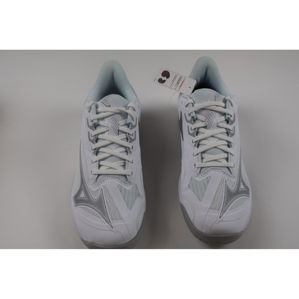 Mizuno Women Tennis Wave Exceed Court AC White Silver 9.5 NWT